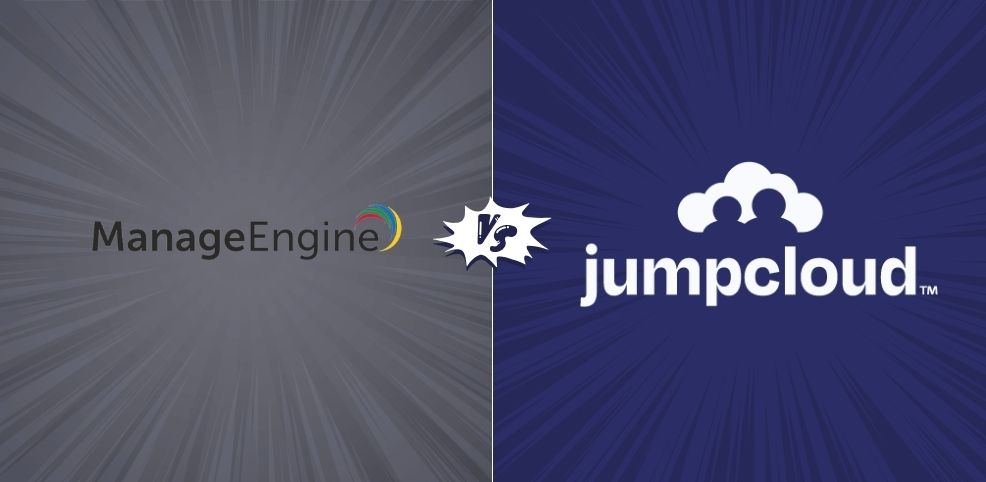 Mostrando a comparação de alternativas de gestão e segurança do ManageEngine MDM.
